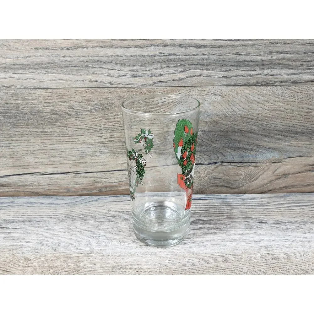 Indiana Glass Vintage 12 Days of Christmas Beverage Glass Day 2
